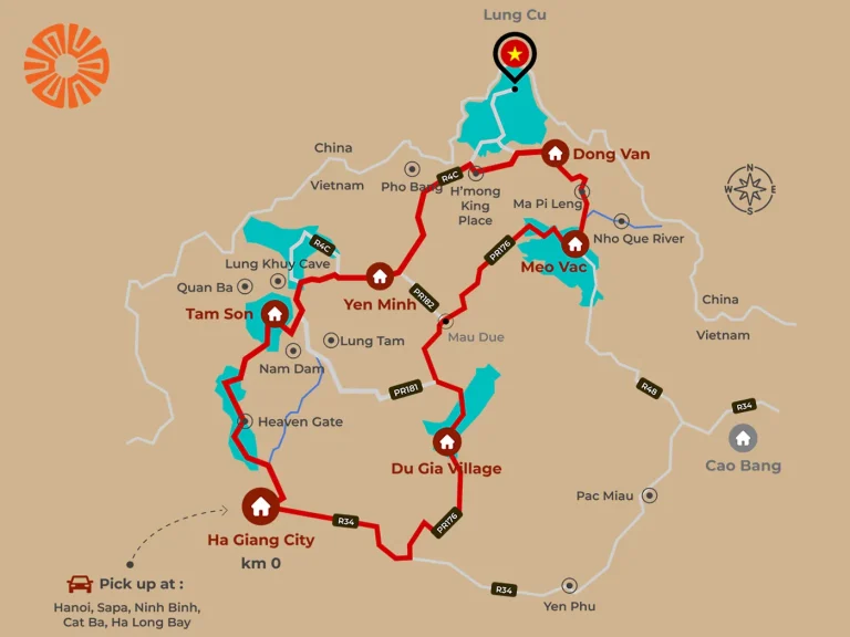 Ha Giang Loop Map 2026
